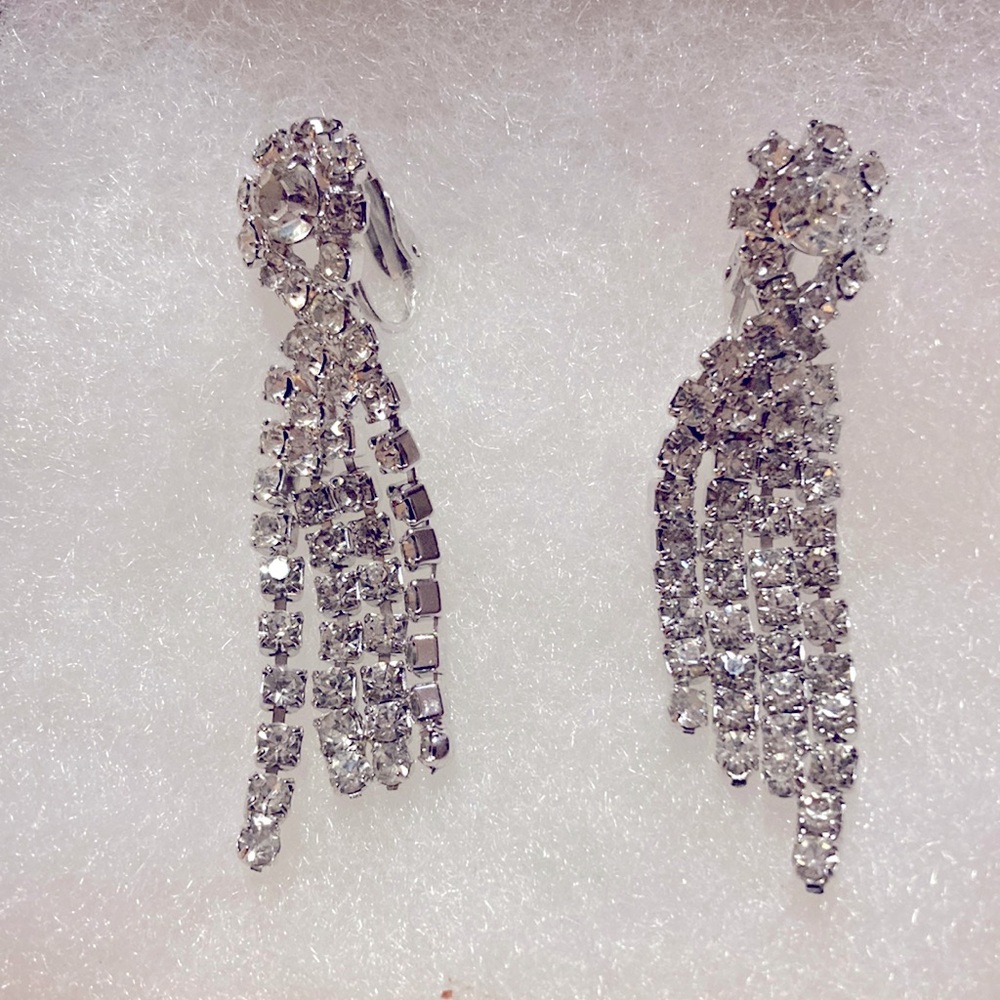 Vintage rhinestone earrings